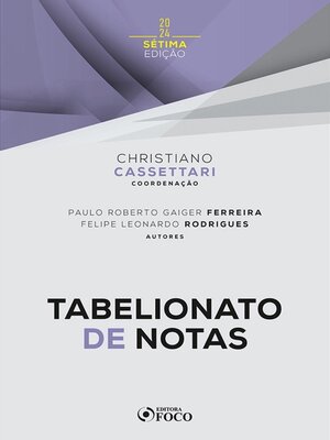 cover image of Tabelionato de Notas--7ª Ed--2024